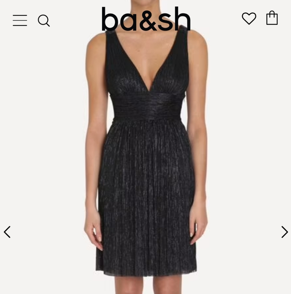 ☀️ NWoT ☀️ ba&sh Black Midi Dress ☀️